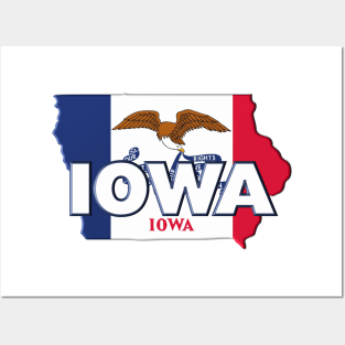 Iowa Colored State Posters and Art